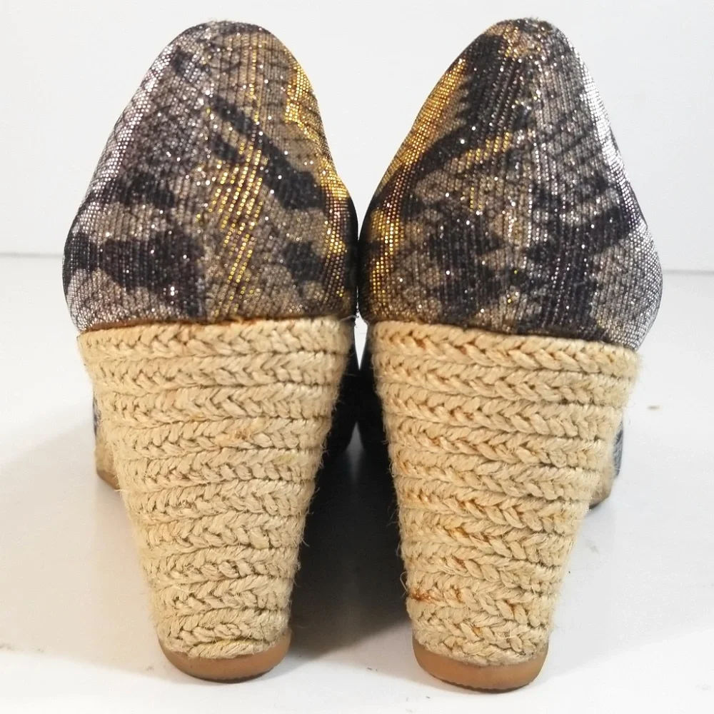 Casuccio Vincenzo Women Espadrille Wedges 38.5